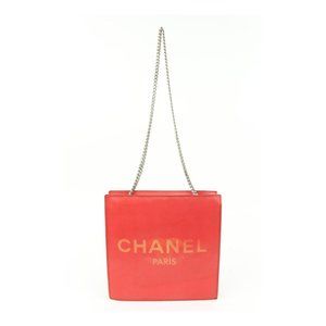CHANEL Red Shoulder Bag